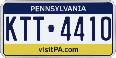 PA license plate KTT4410