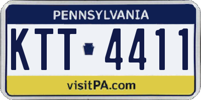 PA license plate KTT4411