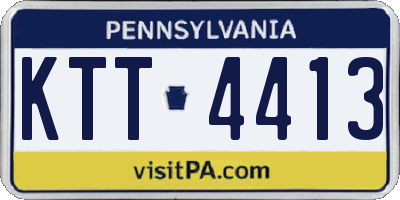PA license plate KTT4413