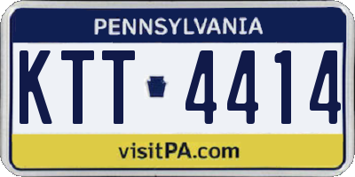 PA license plate KTT4414