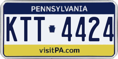PA license plate KTT4424