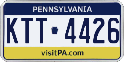 PA license plate KTT4426