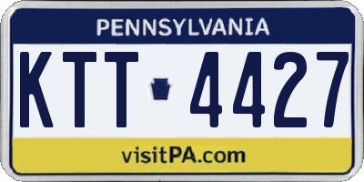 PA license plate KTT4427