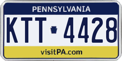 PA license plate KTT4428