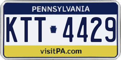 PA license plate KTT4429