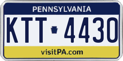 PA license plate KTT4430