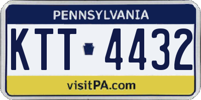 PA license plate KTT4432