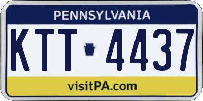 PA license plate KTT4437