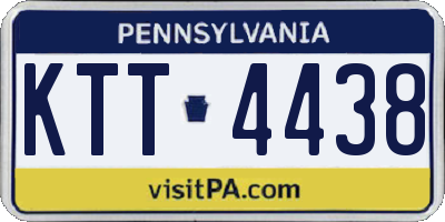 PA license plate KTT4438
