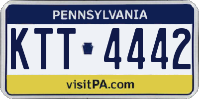 PA license plate KTT4442