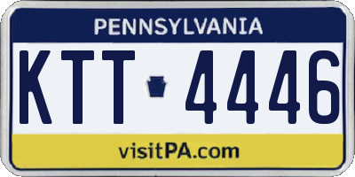 PA license plate KTT4446