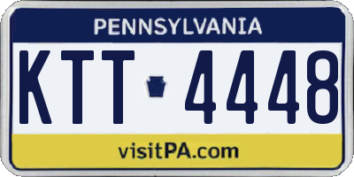 PA license plate KTT4448