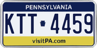 PA license plate KTT4459