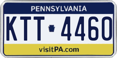 PA license plate KTT4460