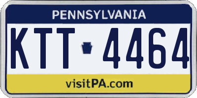 PA license plate KTT4464
