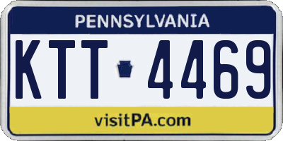 PA license plate KTT4469