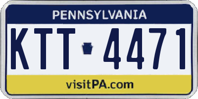 PA license plate KTT4471