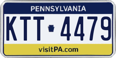 PA license plate KTT4479