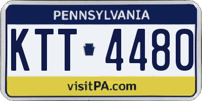 PA license plate KTT4480