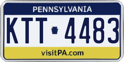 PA license plate KTT4483