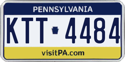 PA license plate KTT4484
