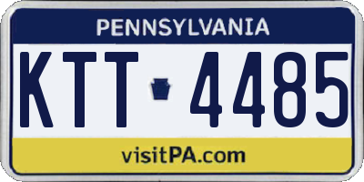 PA license plate KTT4485