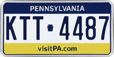 PA license plate KTT4487