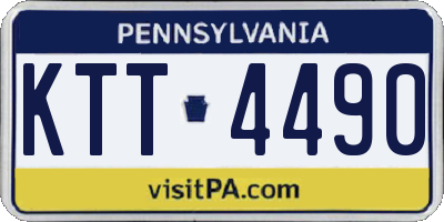 PA license plate KTT4490