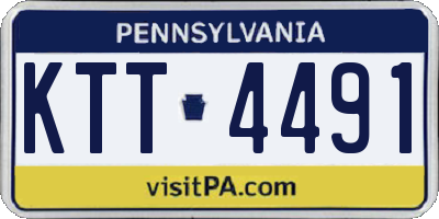 PA license plate KTT4491