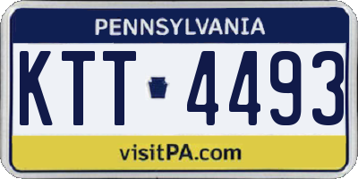 PA license plate KTT4493