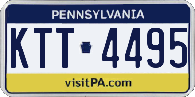 PA license plate KTT4495