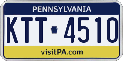 PA license plate KTT4510