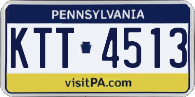 PA license plate KTT4513