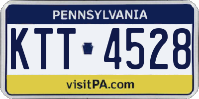 PA license plate KTT4528