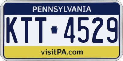 PA license plate KTT4529