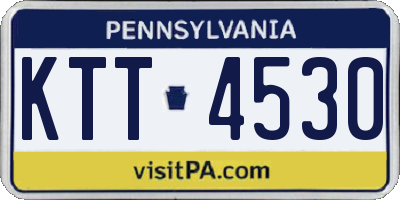 PA license plate KTT4530