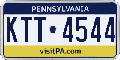 PA license plate KTT4544
