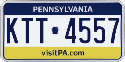 PA license plate KTT4557
