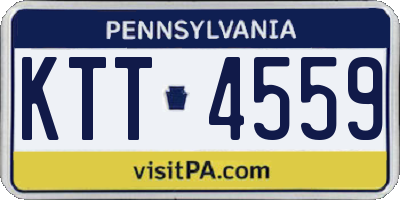 PA license plate KTT4559
