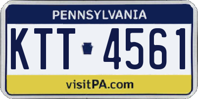 PA license plate KTT4561