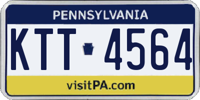 PA license plate KTT4564