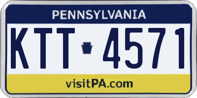 PA license plate KTT4571