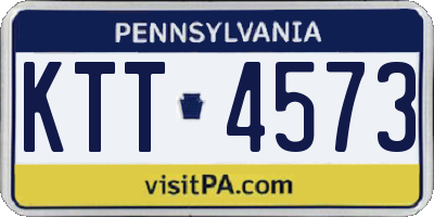 PA license plate KTT4573
