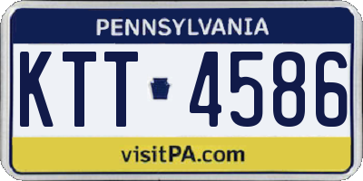 PA license plate KTT4586