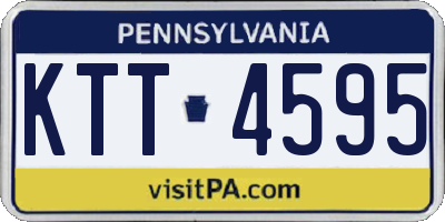 PA license plate KTT4595