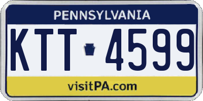 PA license plate KTT4599