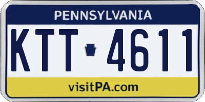 PA license plate KTT4611