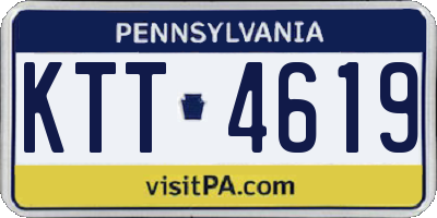 PA license plate KTT4619
