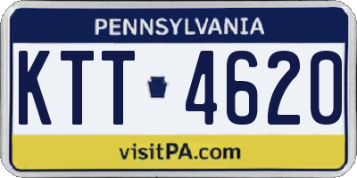 PA license plate KTT4620
