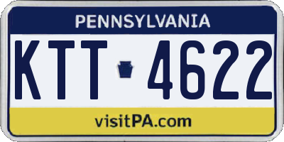 PA license plate KTT4622